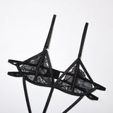 Body une pièce femme Dentelle rayée ajourée sexy