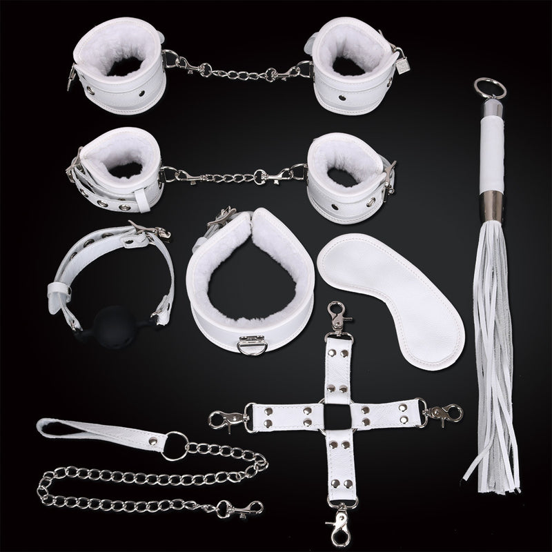 Bâillon Boule et Set Bondage 7 Pièces BDSM