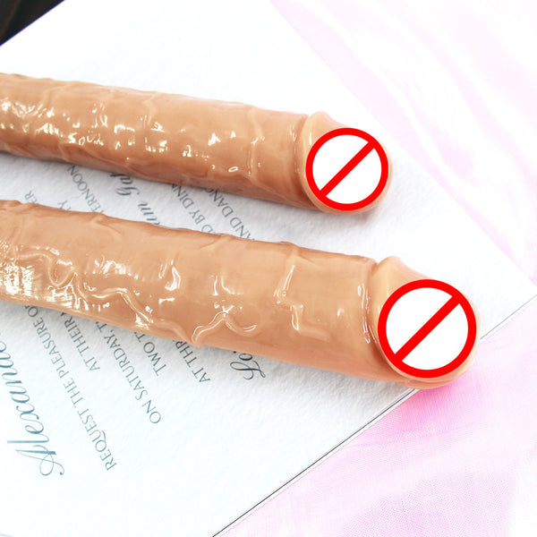 Godemichet double tête réaliste Super épais femme