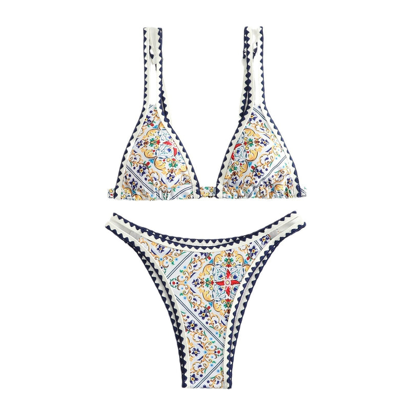 Bikini femme imprimé Maillot 2 pièces tendance