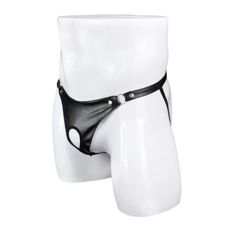 String zip en simili cuir Lingerie sexy femme