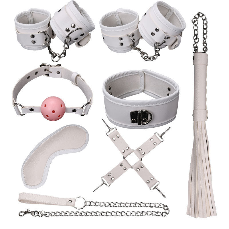 Bâillon Boule et Set Bondage 7 Pièces BDSM