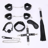 Bâillon Boule et Set Bondage 7 Pièces BDSM