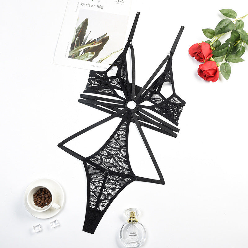 Corset sculptant en dentelle ajourée Bretelles fines