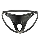 String zip en simili cuir Lingerie sexy femme