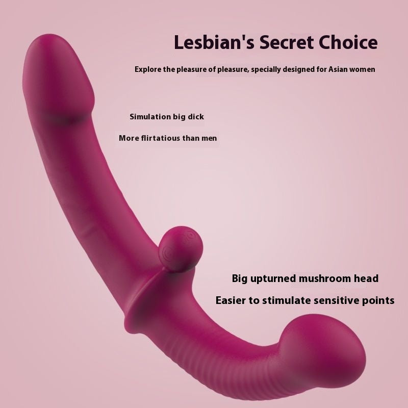 Godemichet double tête vibrant Télécommande sans fil femme