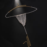 Chaîne de corps sexy T-back mode avec perles