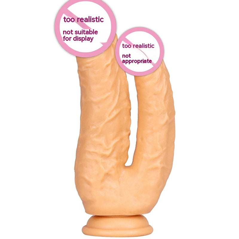 Plug anal femme PVC double tête Ventouse