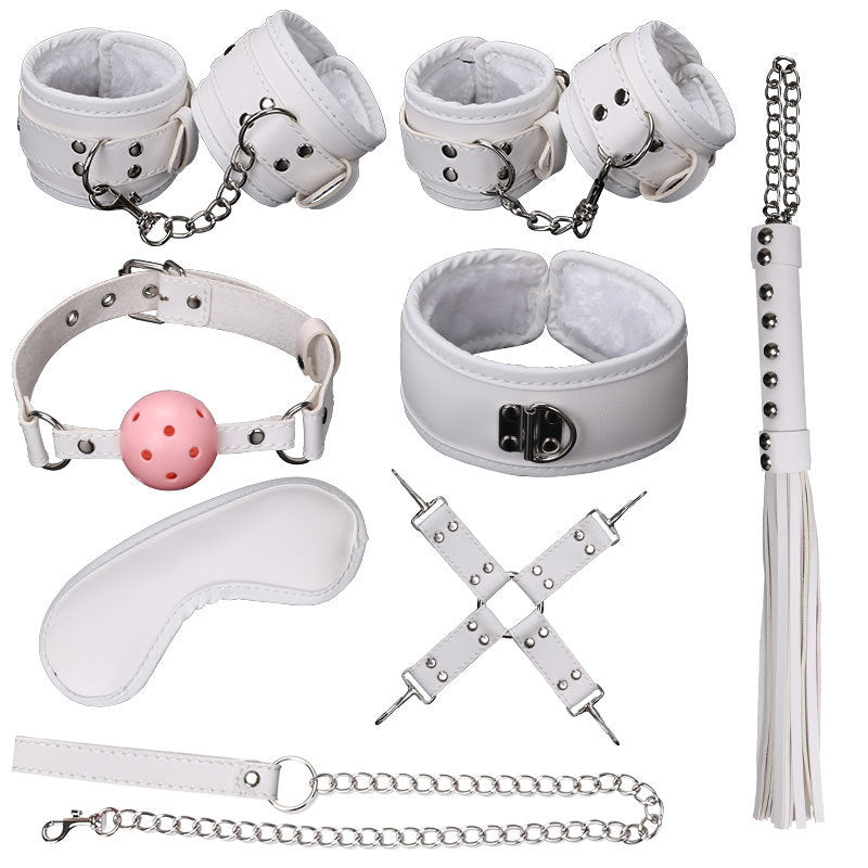 Bâillon Boule et Set Bondage 7 Pièces BDSM